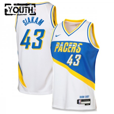Dječji NBA Dres Indiana Pacers Pascal Siakam Nike 2025-26 City Edition Bijela Swingman